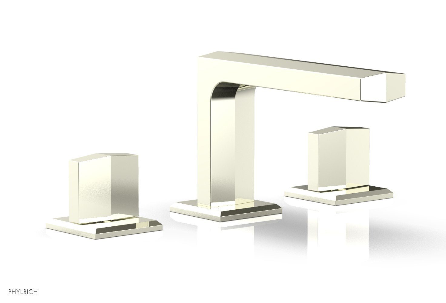 Phylrich DIAMA Widespread Faucet - Blade Handles Low Spout