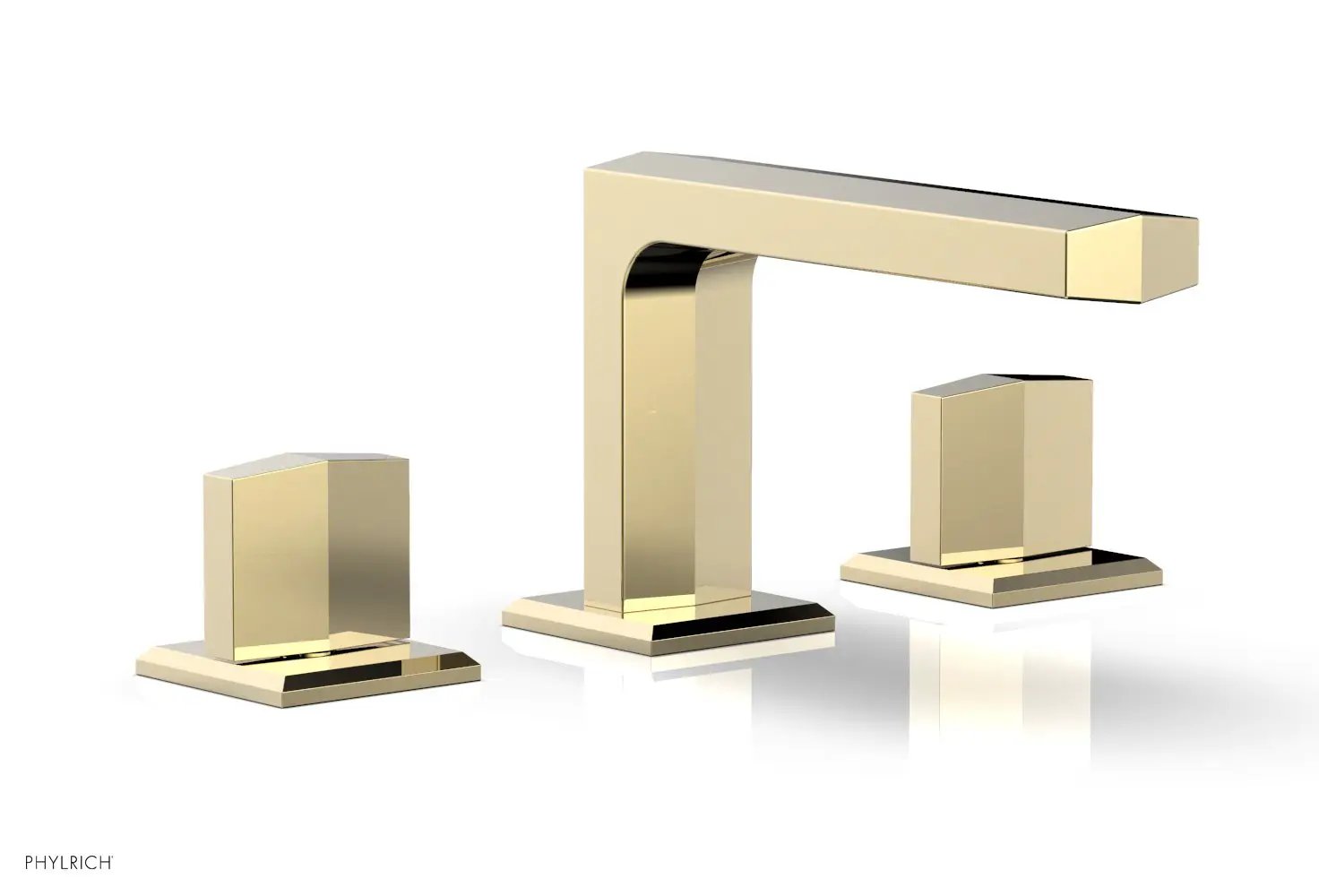 Phylrich DIAMA Widespread Faucet - Blade Handles Low Spout by Phylrich