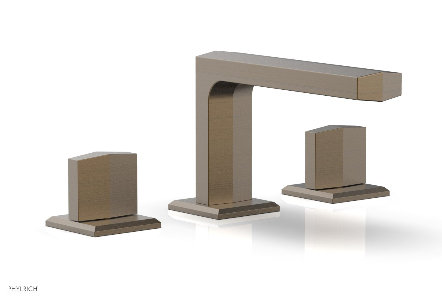 Phylrich DIAMA Widespread Faucet - Blade Handles Low Spout