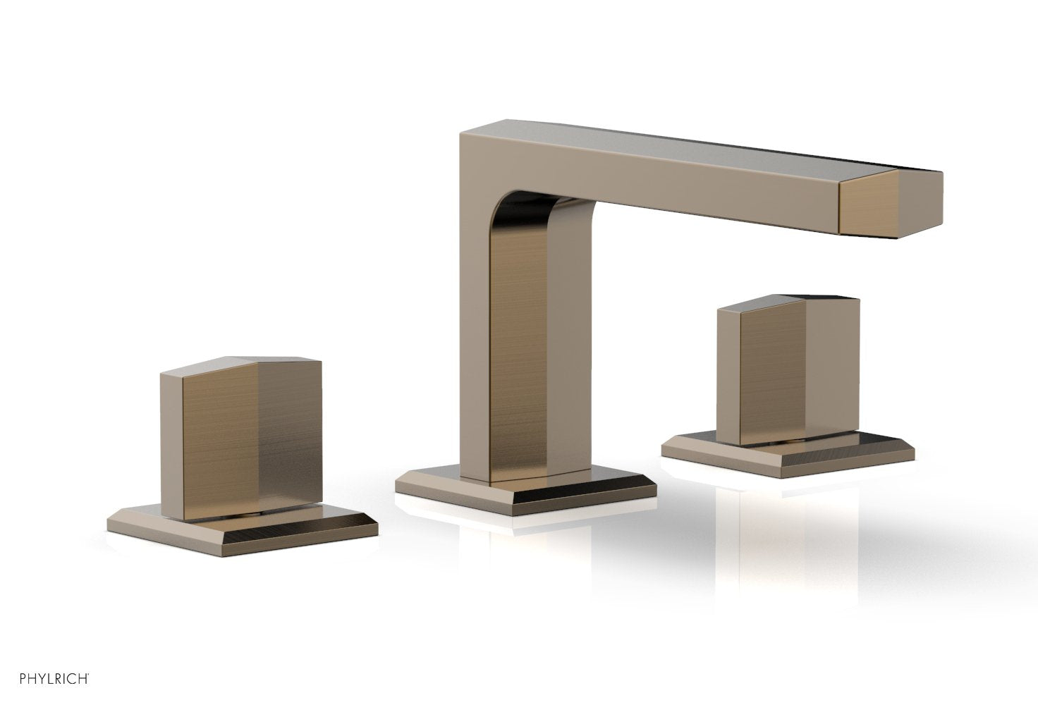 Phylrich DIAMA Widespread Faucet - Blade Handles Low Spout