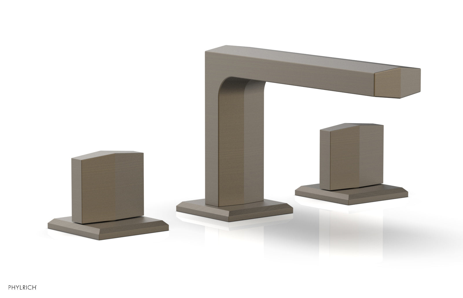 Phylrich DIAMA Widespread Faucet - Blade Handles Low Spout