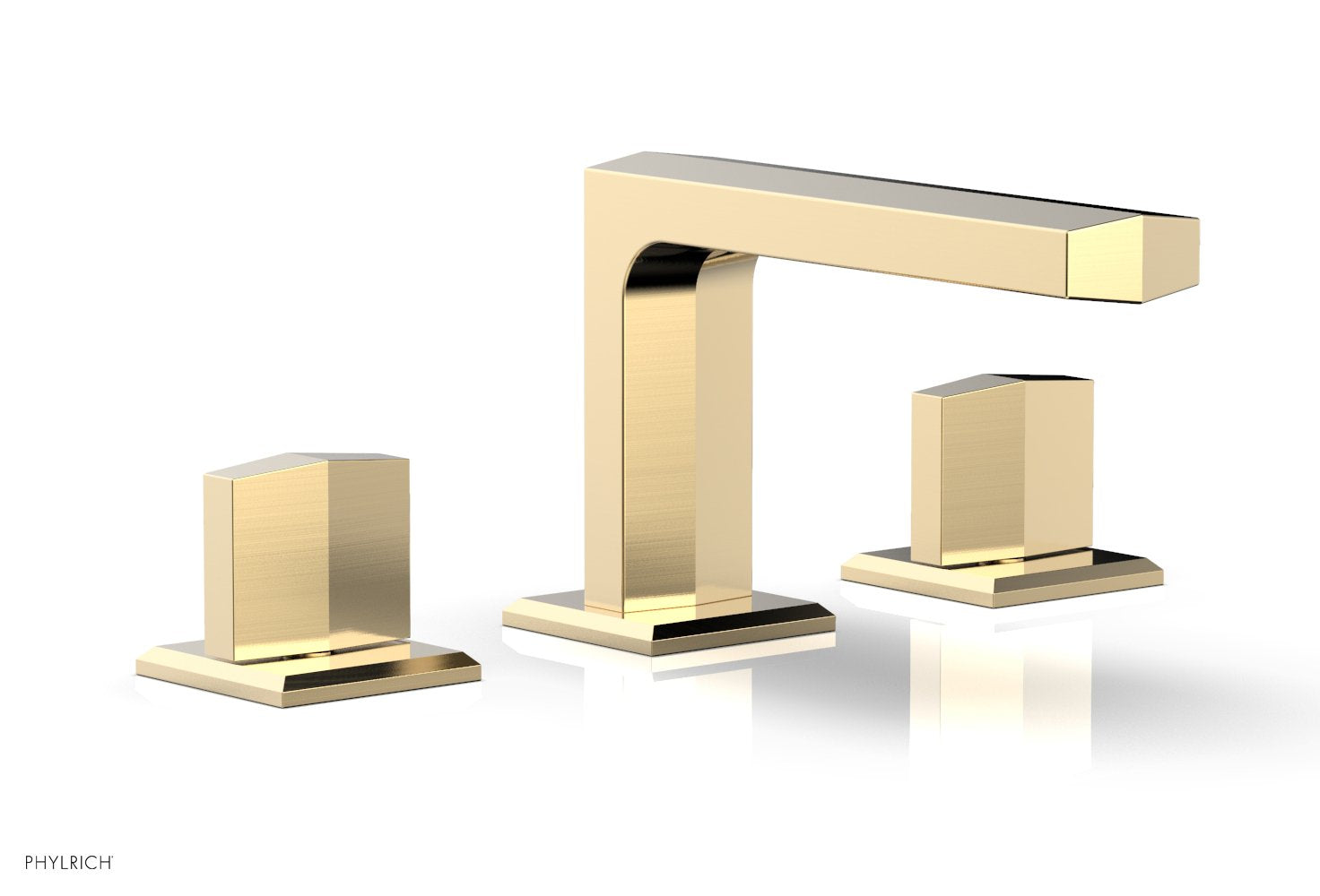 Phylrich DIAMA Widespread Faucet - Blade Handles Low Spout