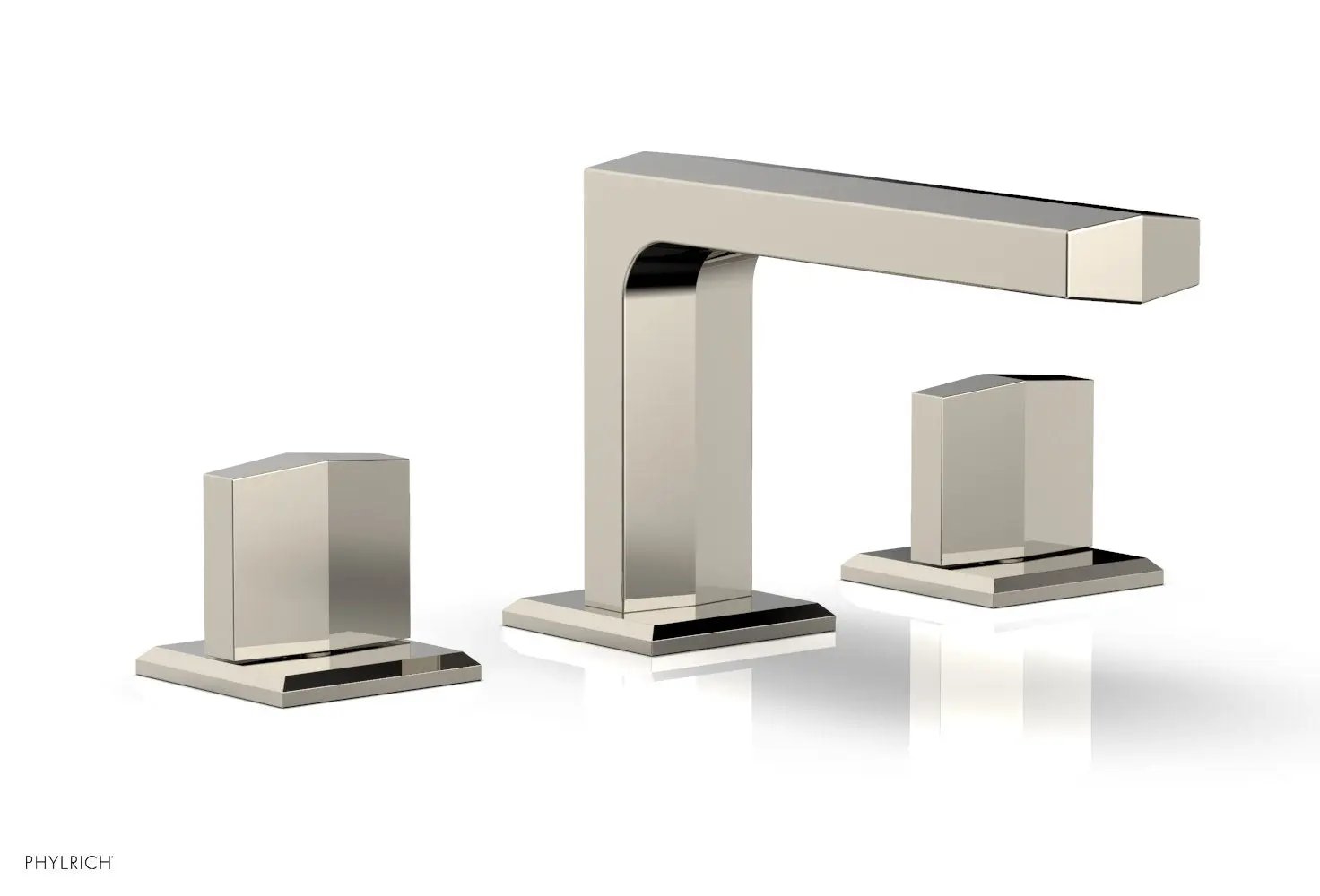 Phylrich DIAMA Widespread Faucet - Blade Handles Low Spout by Phylrich