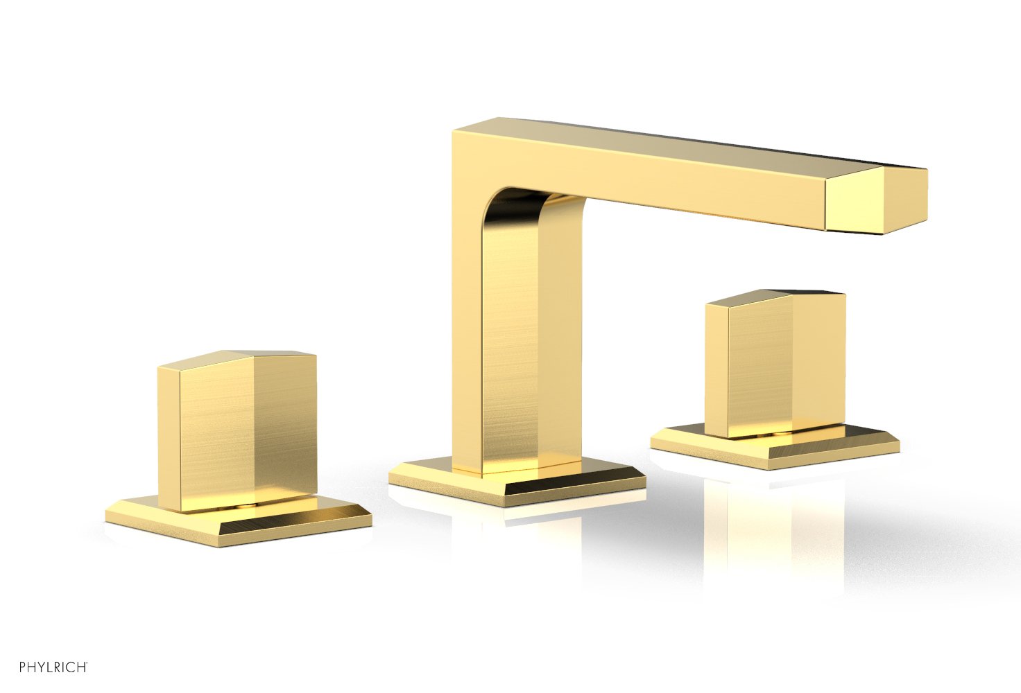 Phylrich DIAMA Widespread Faucet - Blade Handles Low Spout