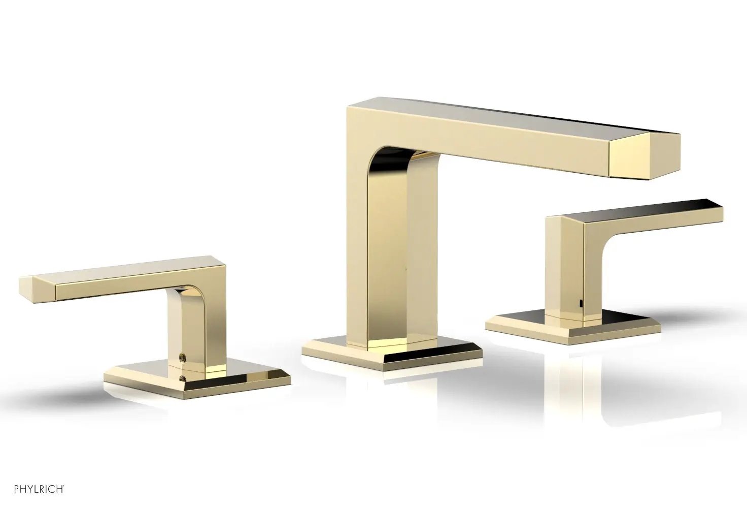 Phylrich DIAMA Widespread Faucet - Lever Handles Low Spout by Phylrich