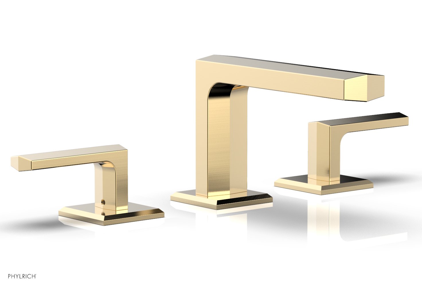 Phylrich DIAMA Widespread Faucet - Lever Handles Low Spout by Phylrich