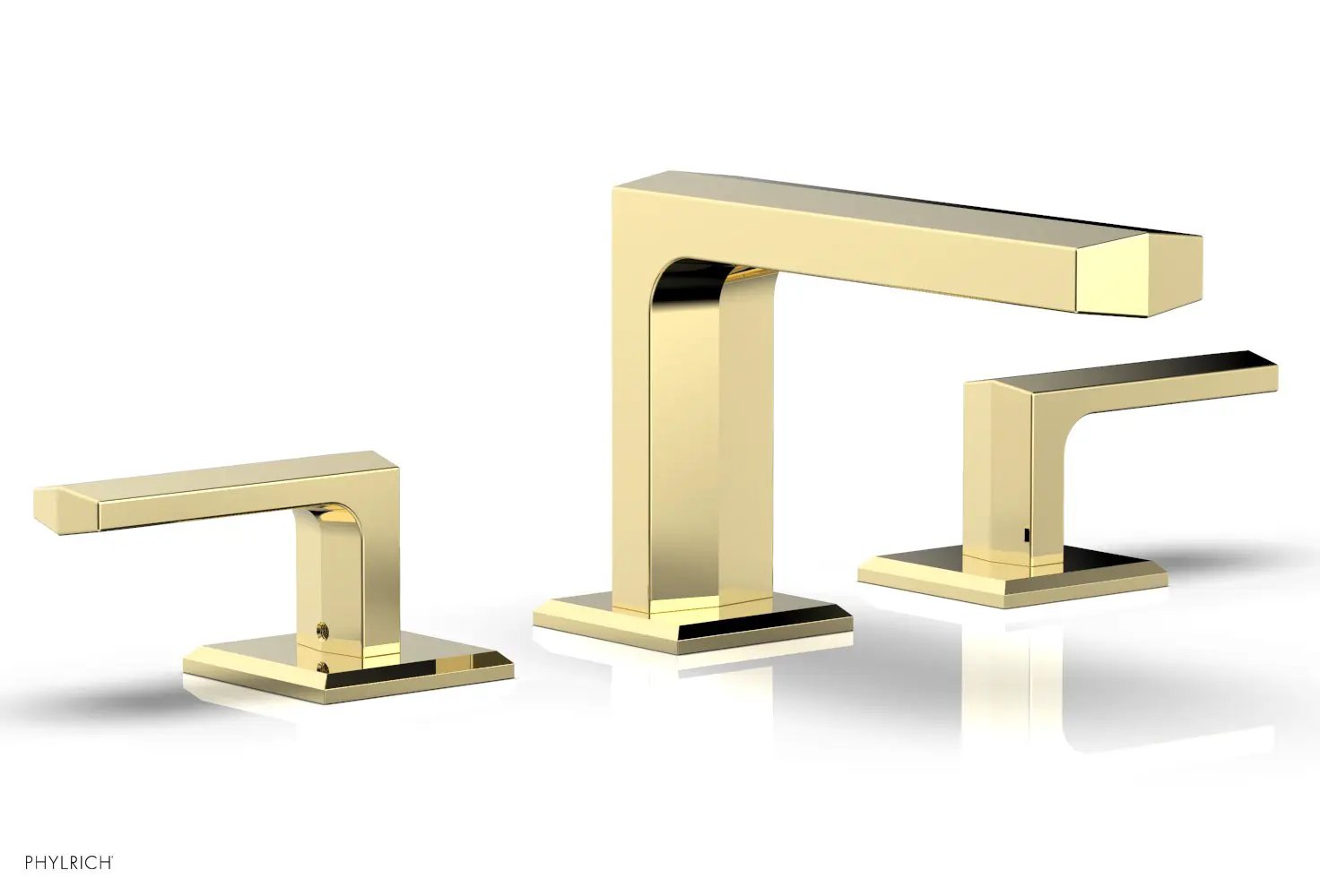 Phylrich DIAMA Widespread Faucet - Lever Handles Low Spout by Phylrich