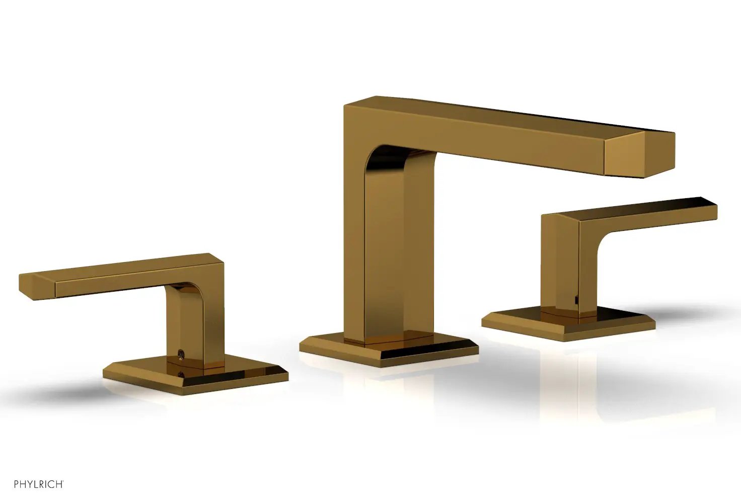 Phylrich DIAMA Widespread Faucet - Lever Handles Low Spout by Phylrich