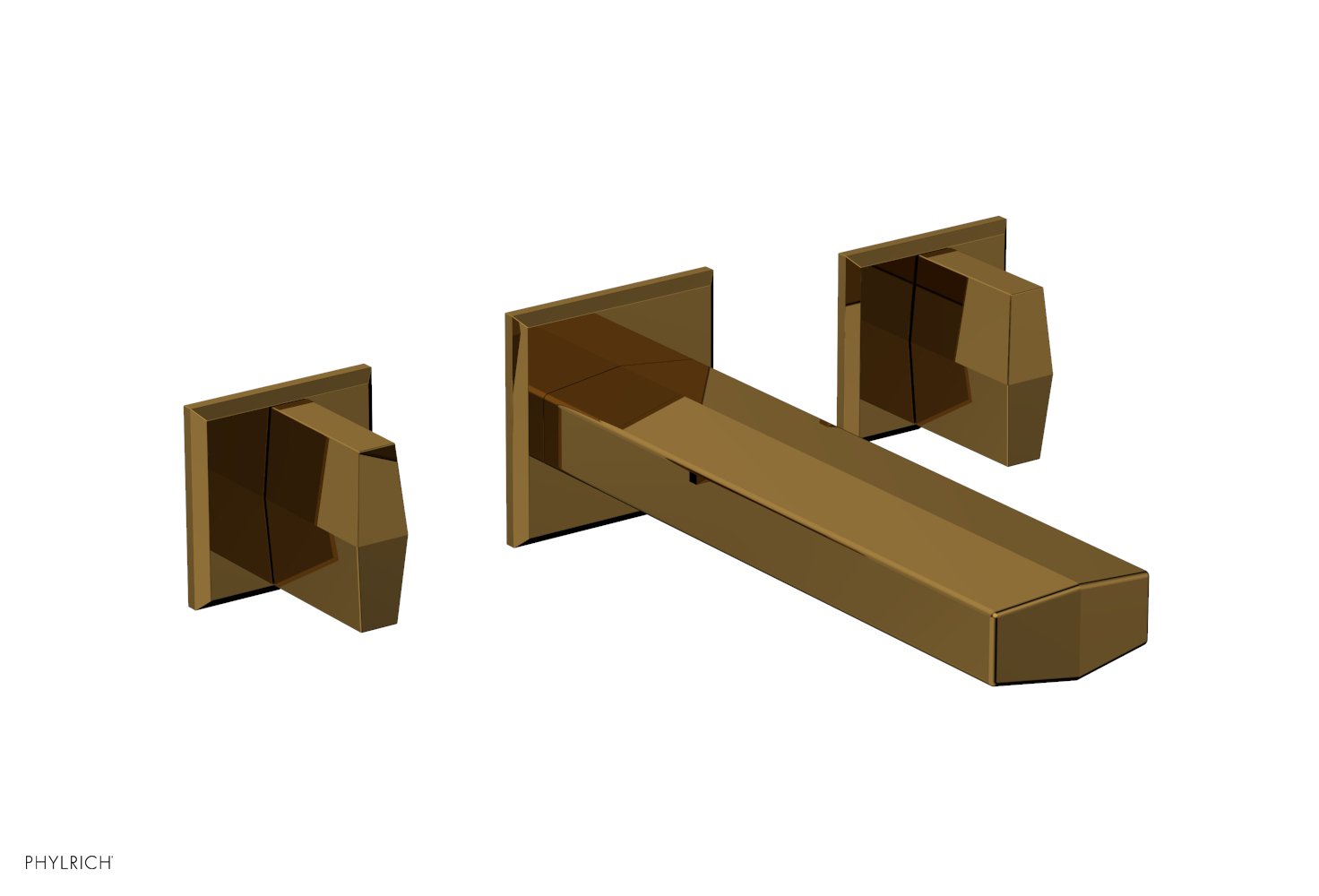 Phylrich DIAMA Wall Lavatory Set - Blade Handles