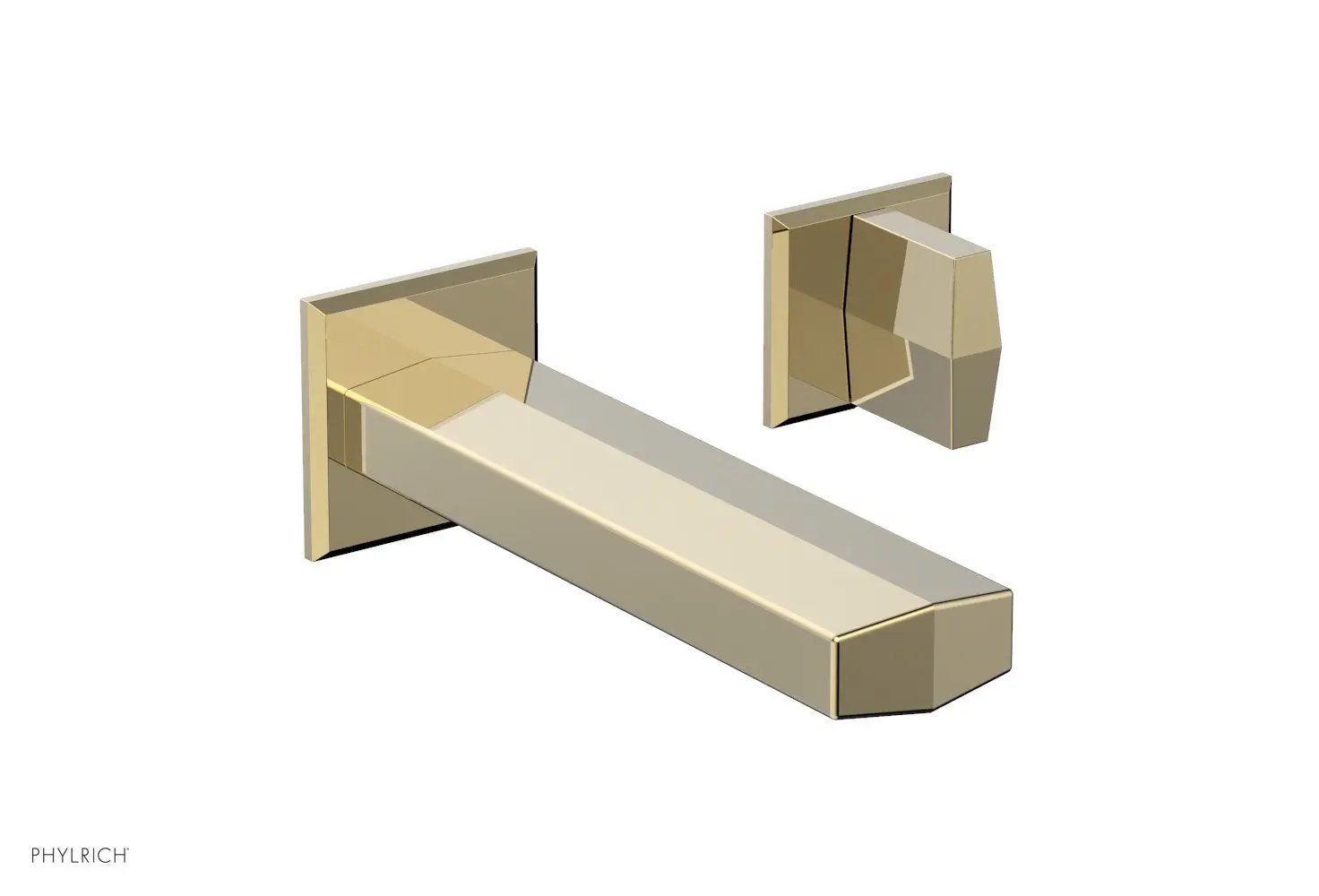 Phylrich DIAMA Single Handle Wall Lavatory Set - Blade Handles by Phylrich