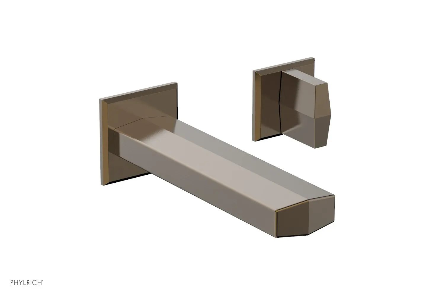 Phylrich DIAMA Single Handle Wall Lavatory Set - Blade Handles by Phylrich
