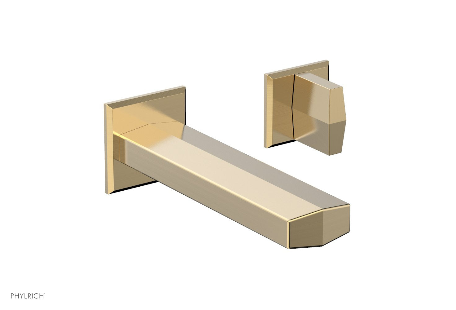 Phylrich DIAMA Single Handle Wall Lavatory Set - Blade Handles by Phylrich