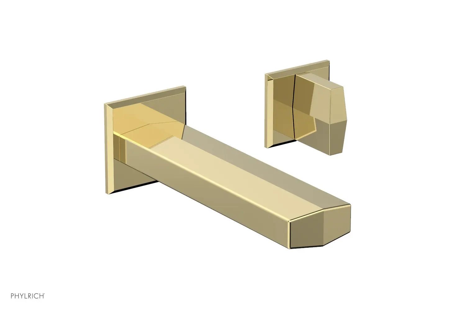 Phylrich DIAMA Single Handle Wall Lavatory Set - Blade Handles by Phylrich