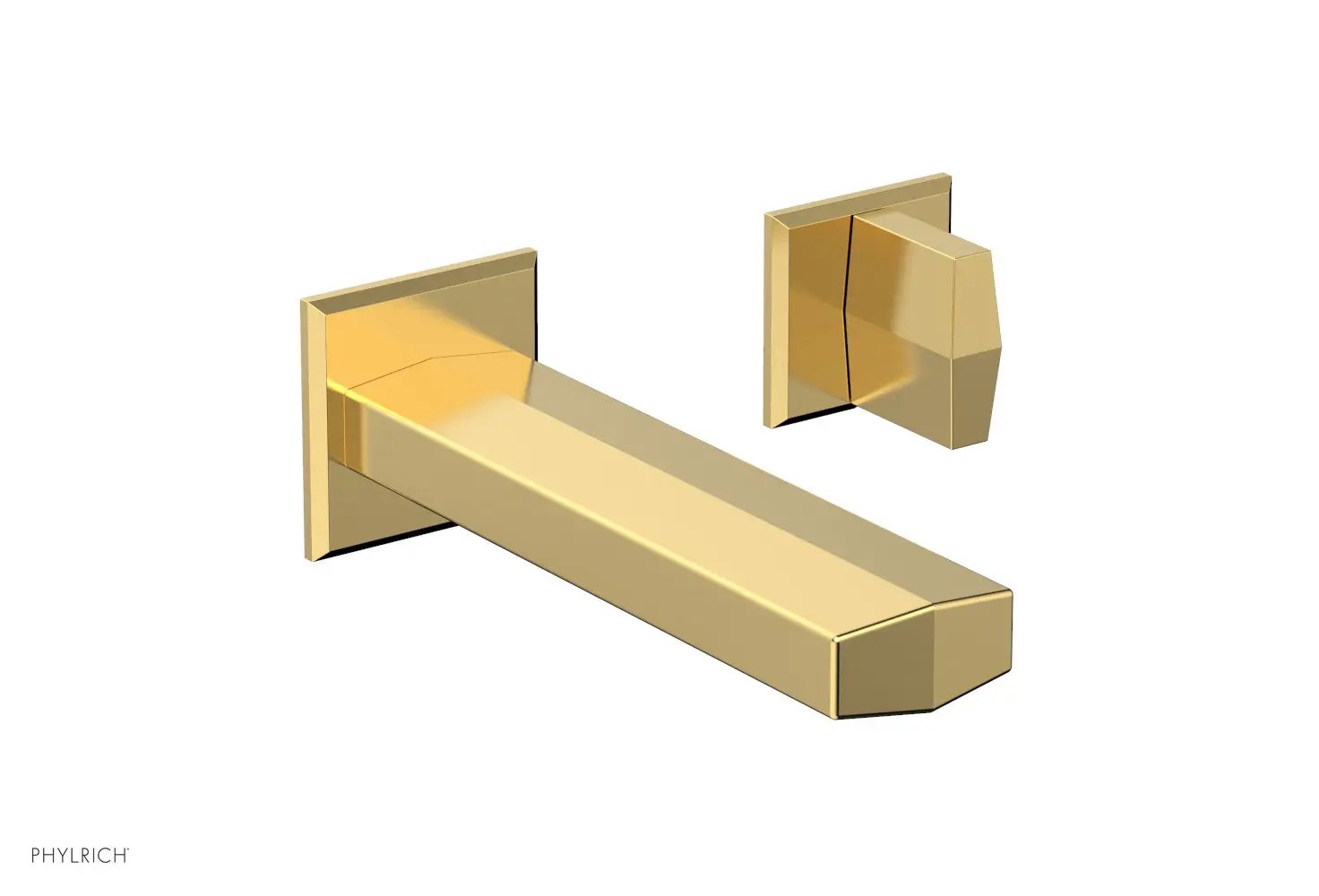 Phylrich DIAMA Single Handle Wall Lavatory Set - Blade Handles by Phylrich