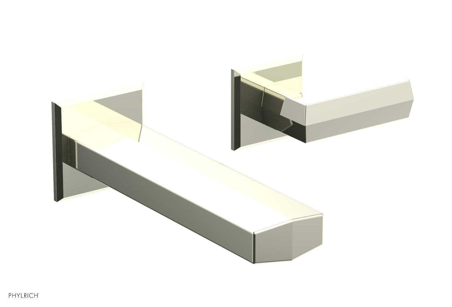Phylrich DIAMA Single Handle Wall Lavatory Set - Lever Handles by Phylrich