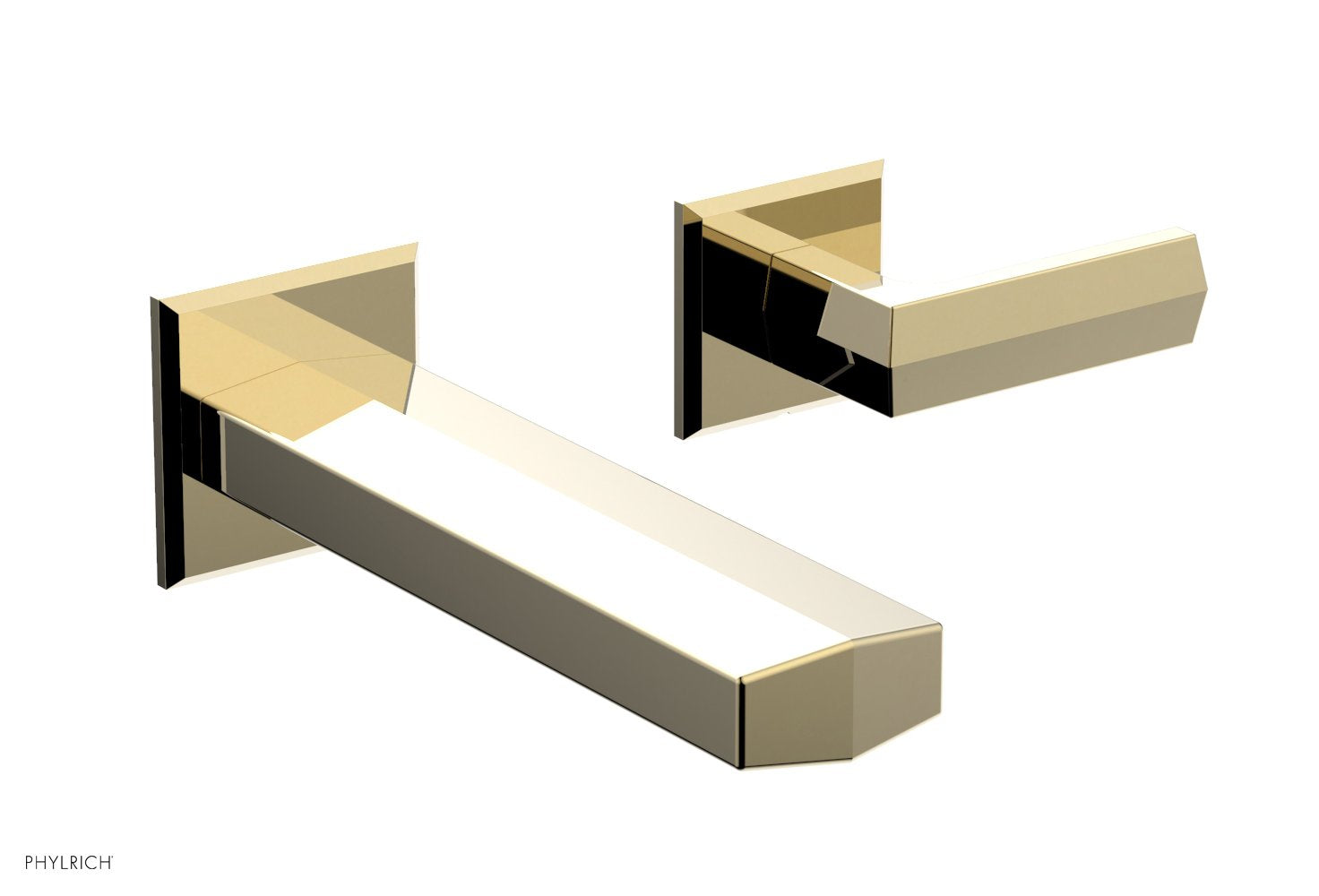 Phylrich DIAMA Single Handle Wall Lavatory Set - Lever Handles