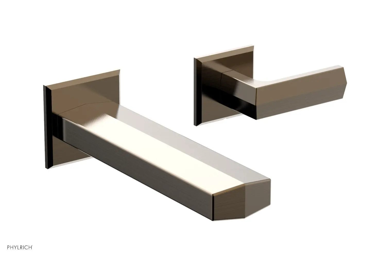 Phylrich DIAMA Single Handle Wall Lavatory Set - Lever Handles by Phylrich
