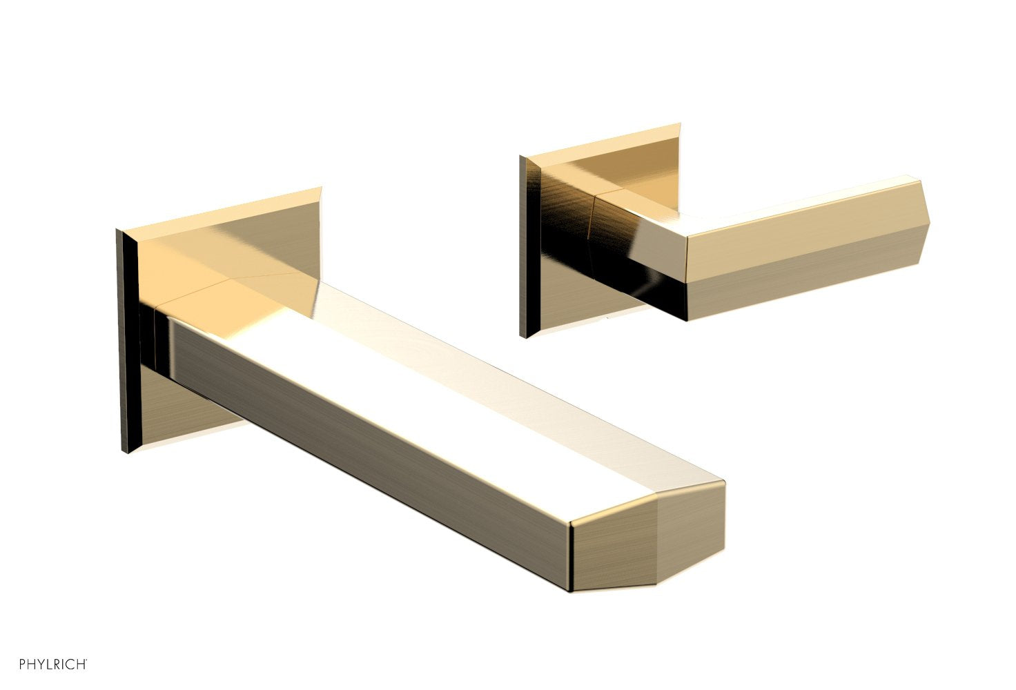 Phylrich DIAMA Single Handle Wall Lavatory Set - Lever Handles