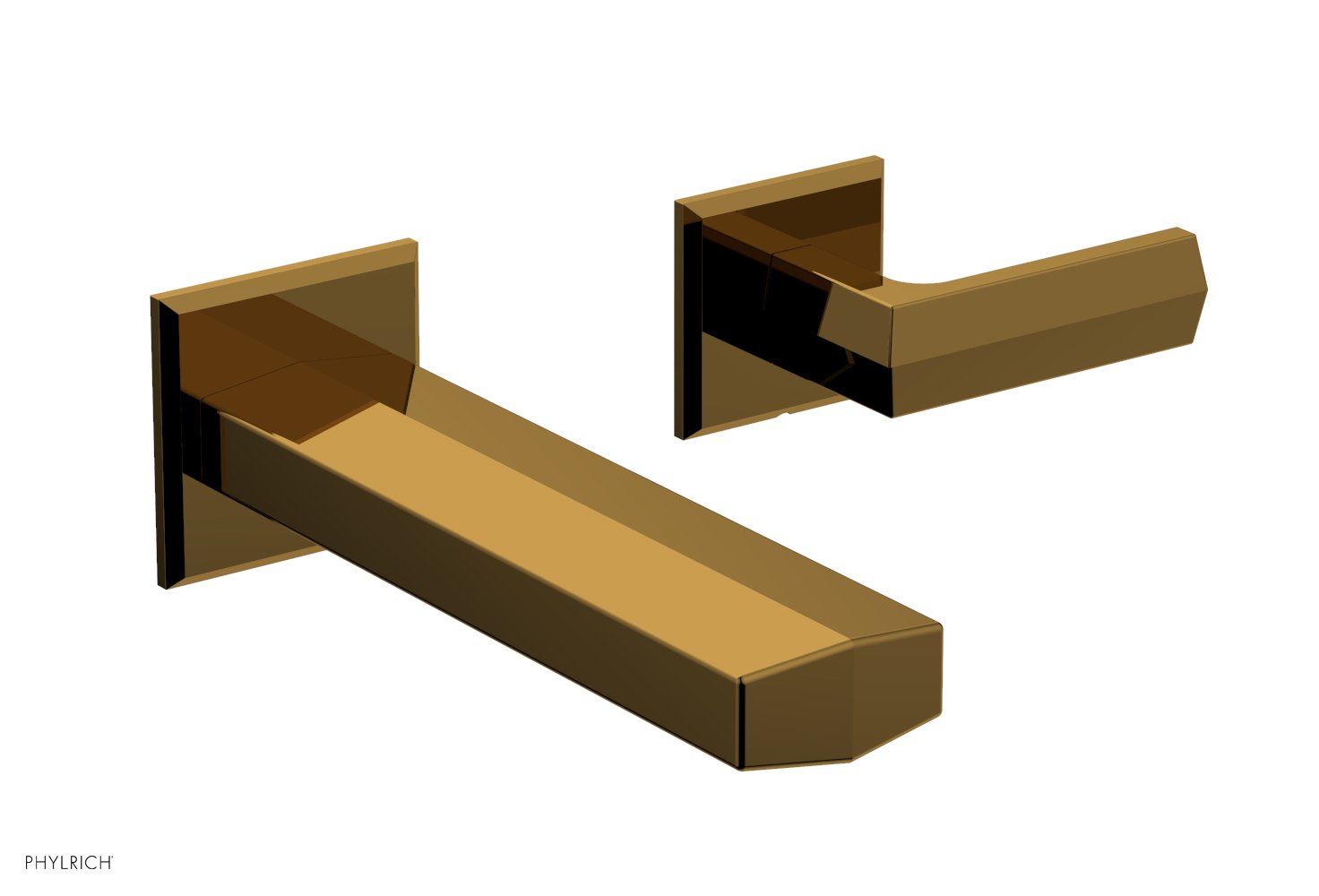 Phylrich DIAMA Single Handle Wall Lavatory Set - Lever Handles