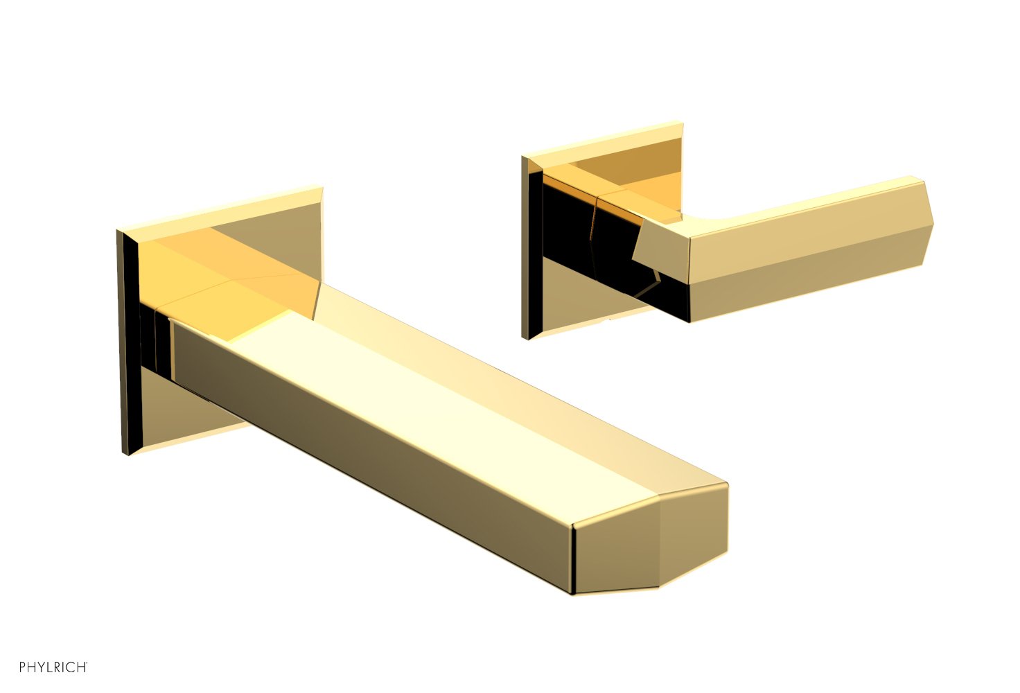 Phylrich DIAMA Single Handle Wall Lavatory Set - Lever Handles