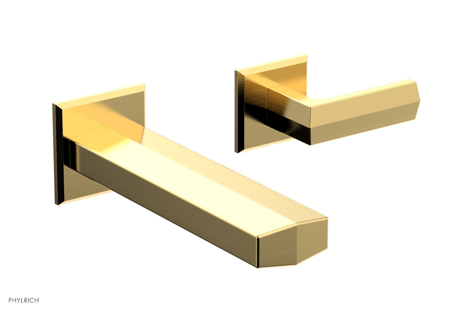 Phylrich DIAMA Single Handle Wall Lavatory Set - Lever Handles