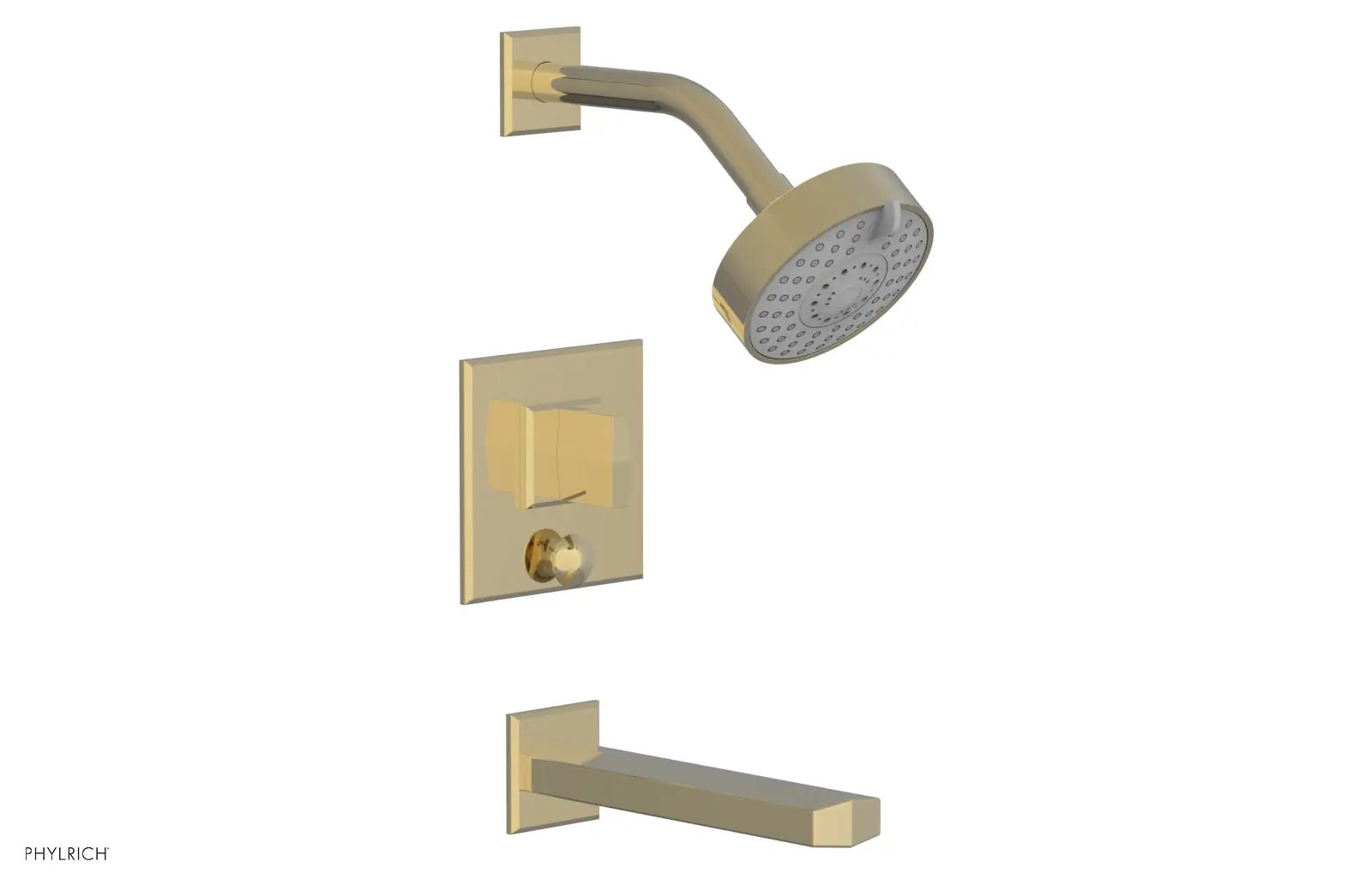 Phylrich DIAMA Pressure Balance Tub and Shower Set - Blade Handle by Phylrich