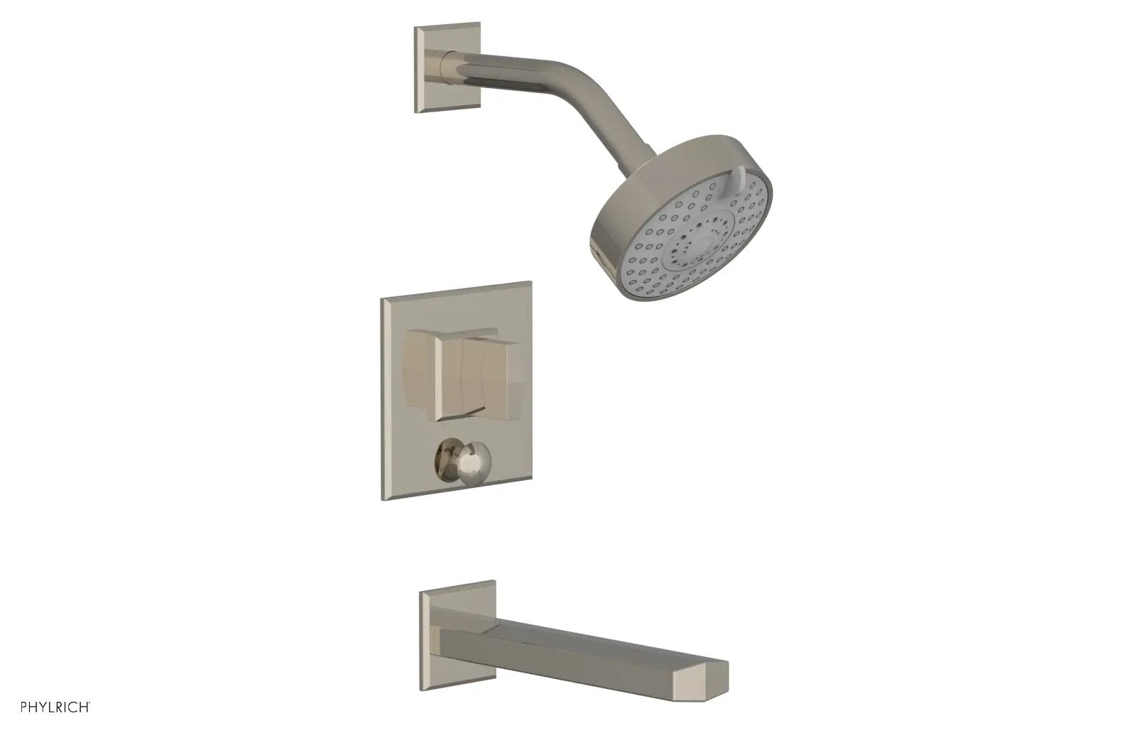 Phylrich DIAMA Pressure Balance Tub and Shower Set - Blade Handle by Phylrich