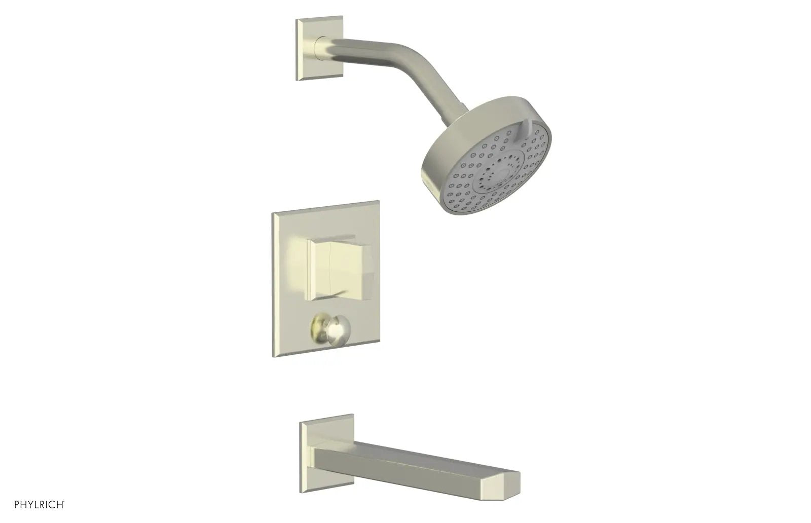 Phylrich DIAMA Pressure Balance Tub and Shower Set - Blade Handle by Phylrich