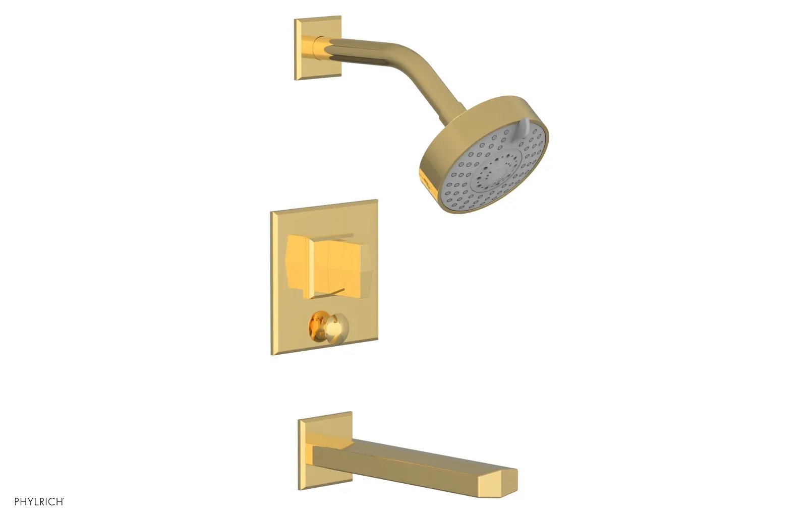 Phylrich DIAMA Pressure Balance Tub and Shower Set - Blade Handle by Phylrich