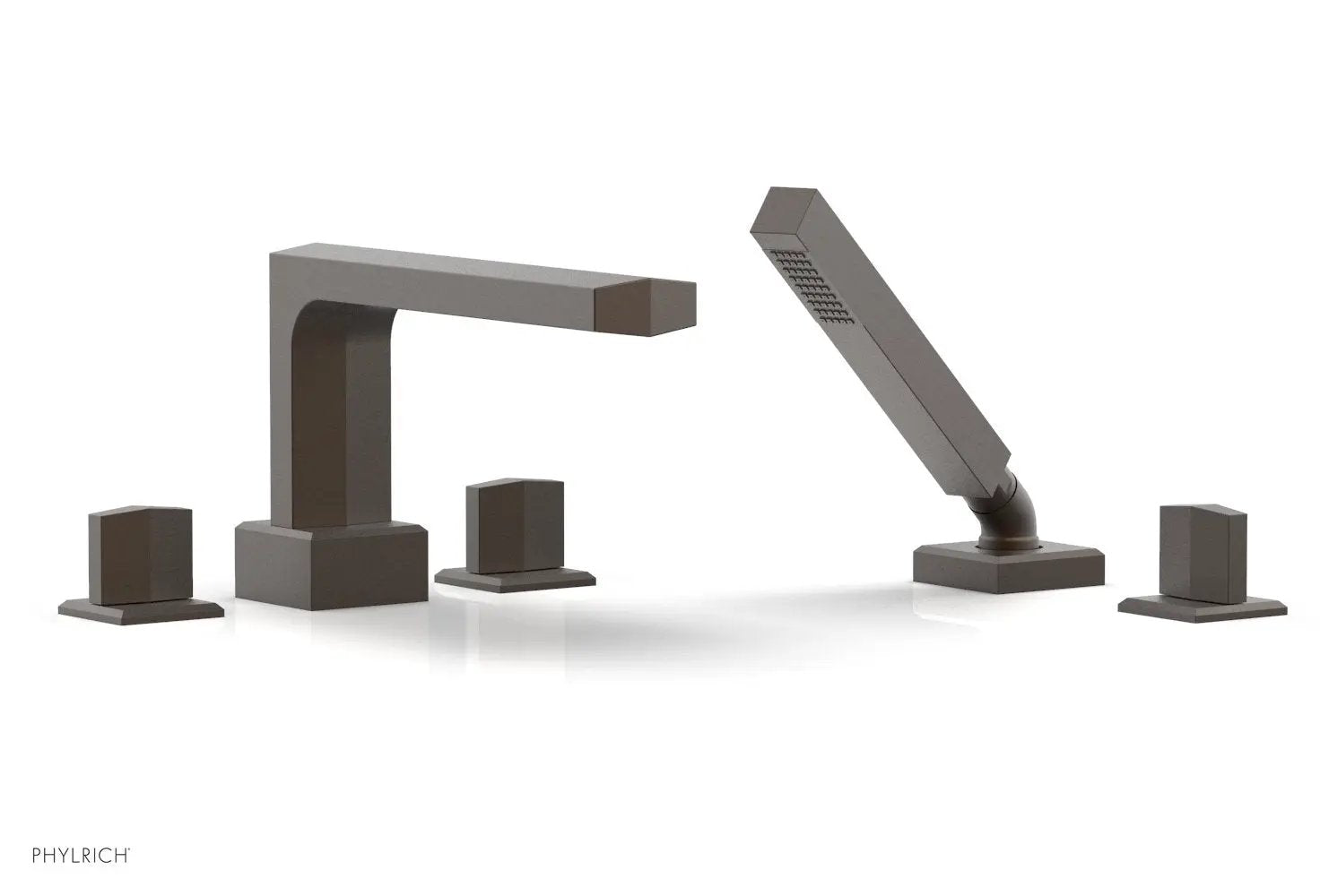 Phylrich DIAMA Deck Tub Set with Hand Shower - Blade Handles by Phylrich