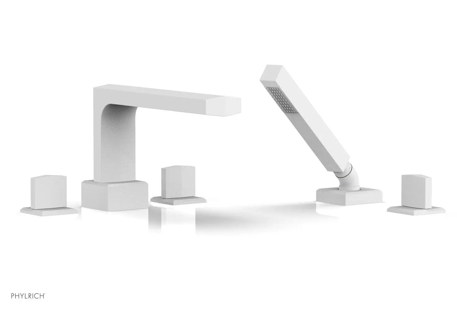 Phylrich DIAMA Deck Tub Set with Hand Shower - Blade Handles by Phylrich