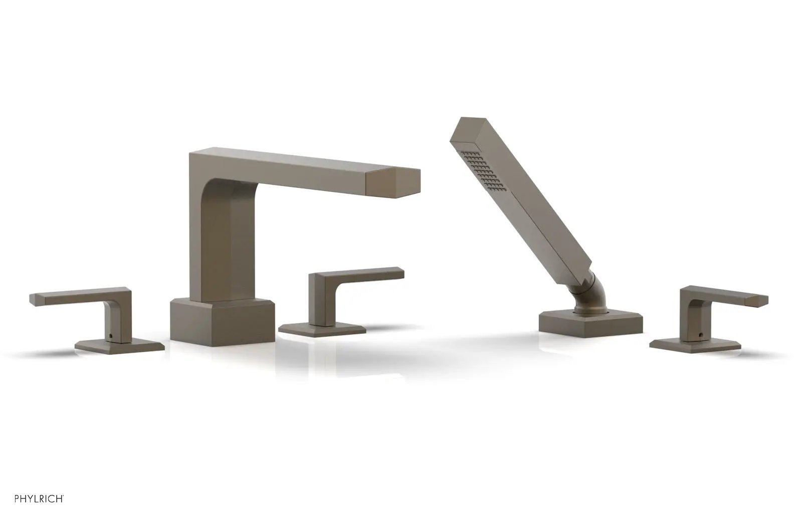 Phylrich DIAMA Deck Tub Set with Hand Shower - Lever Handles by Phylrich
