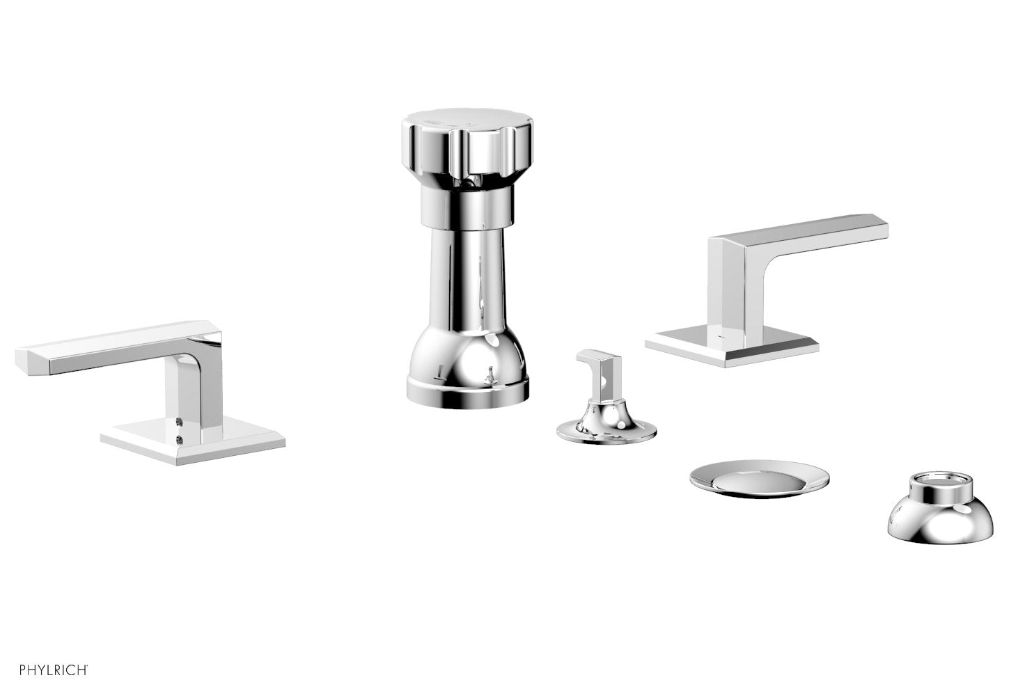 polished chrome bidet set