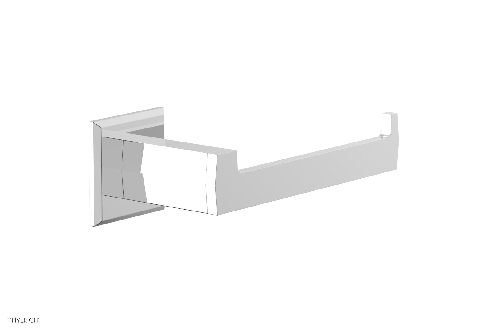 polished chrome paper holder