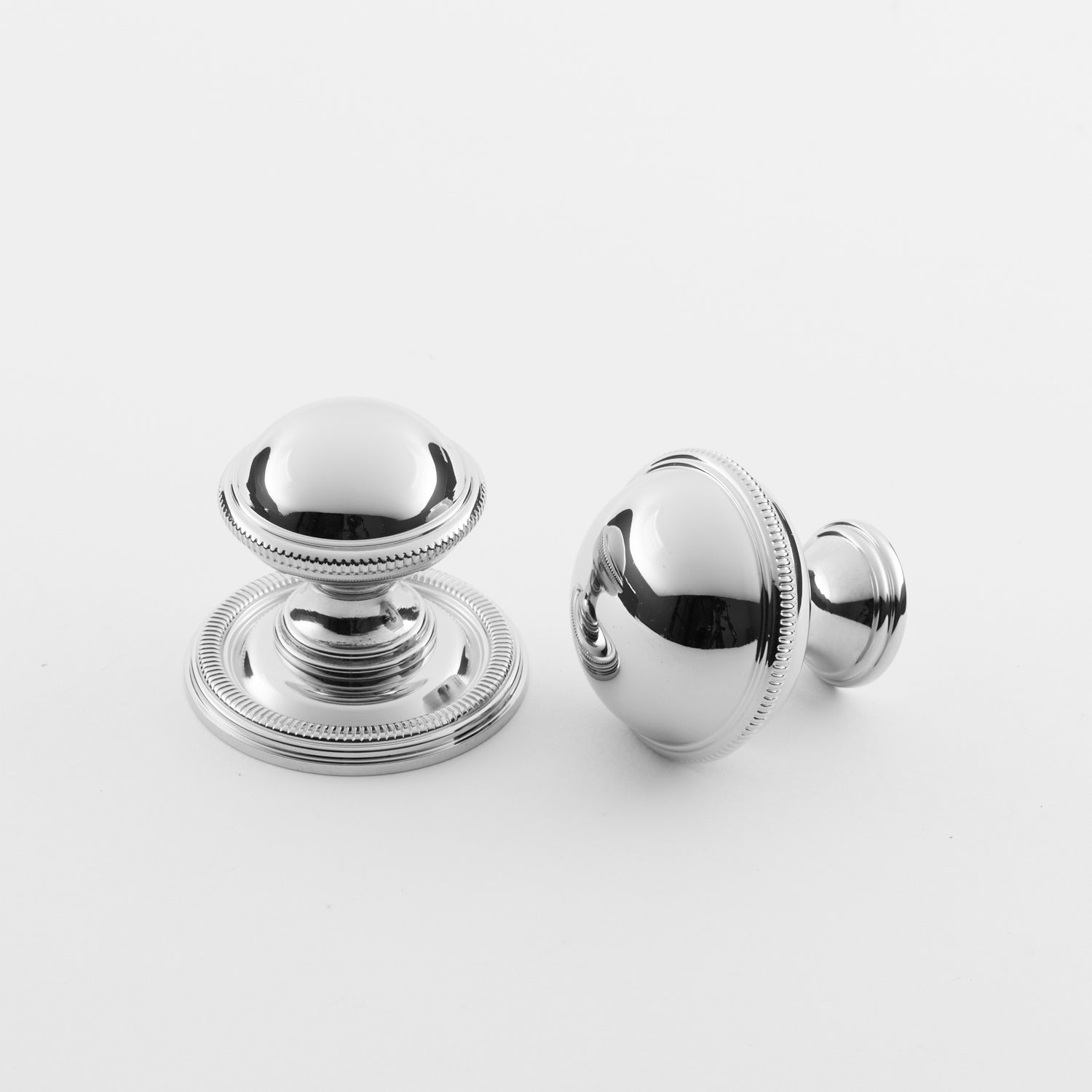 polished chrome knob