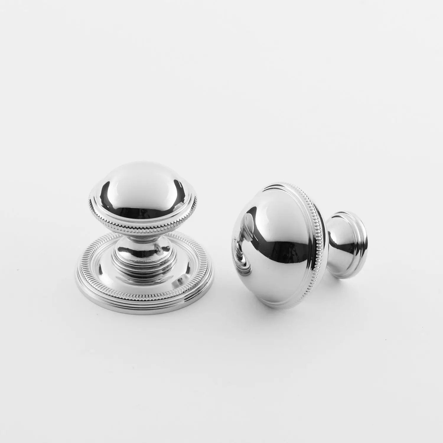 polished chrome knob