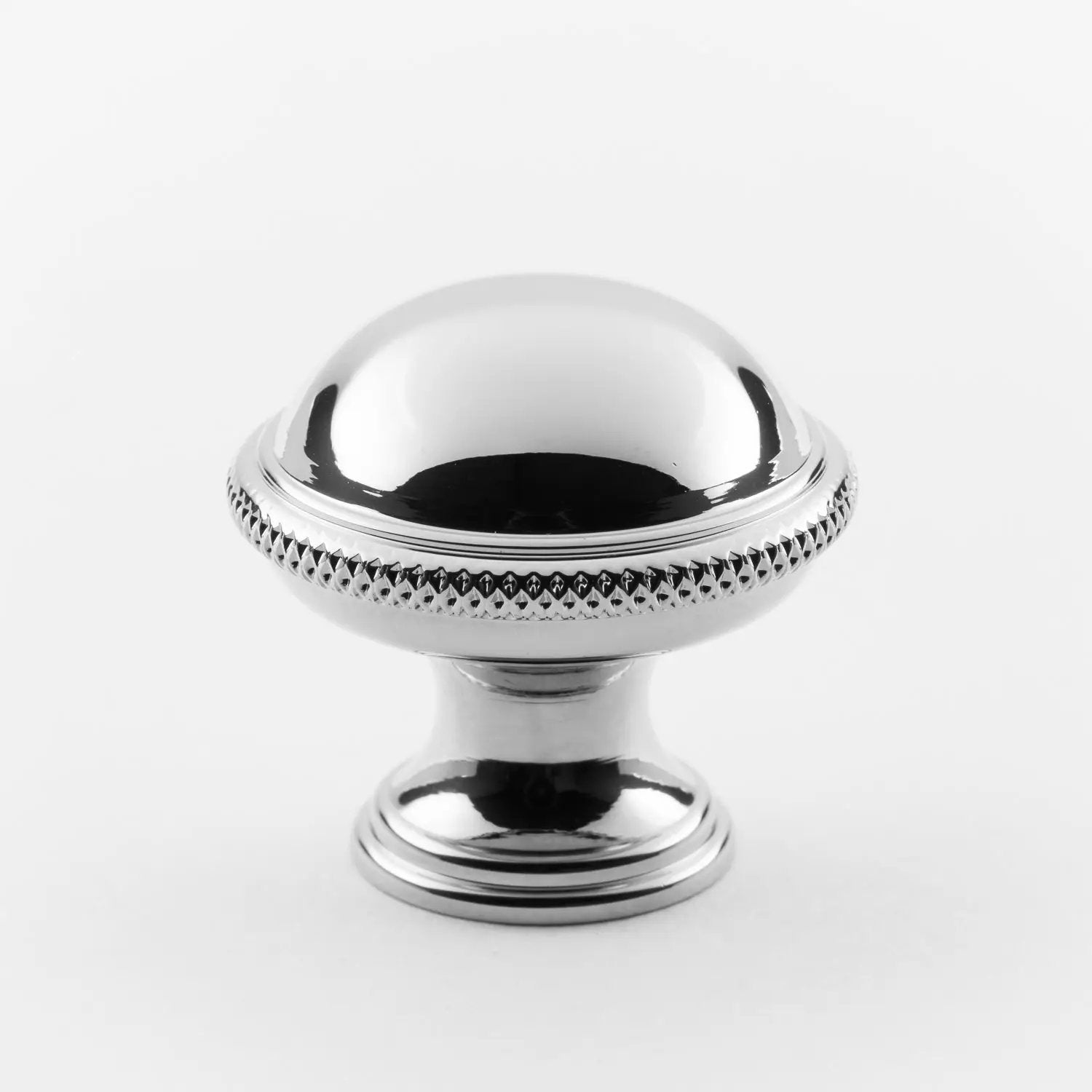 polished chrome knob
