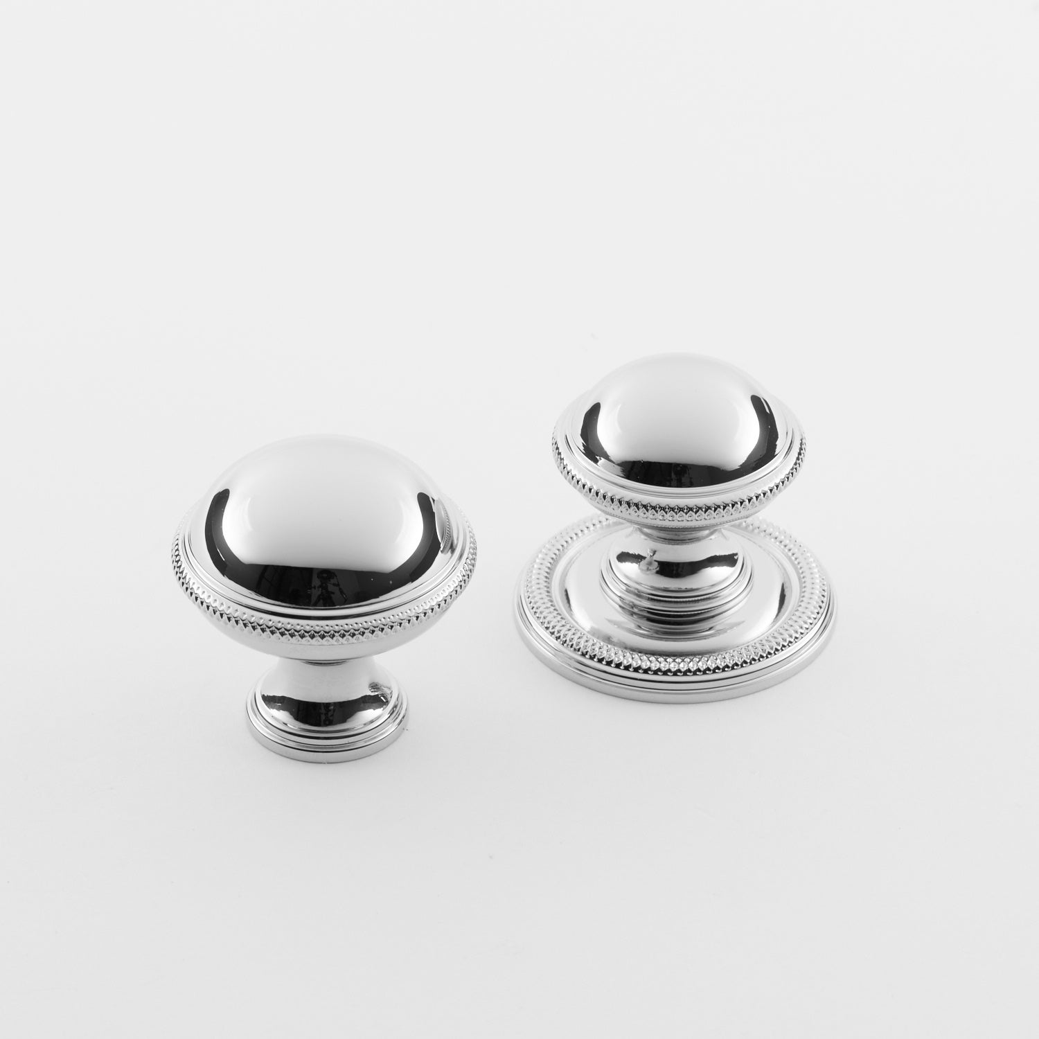 polished chrome knob