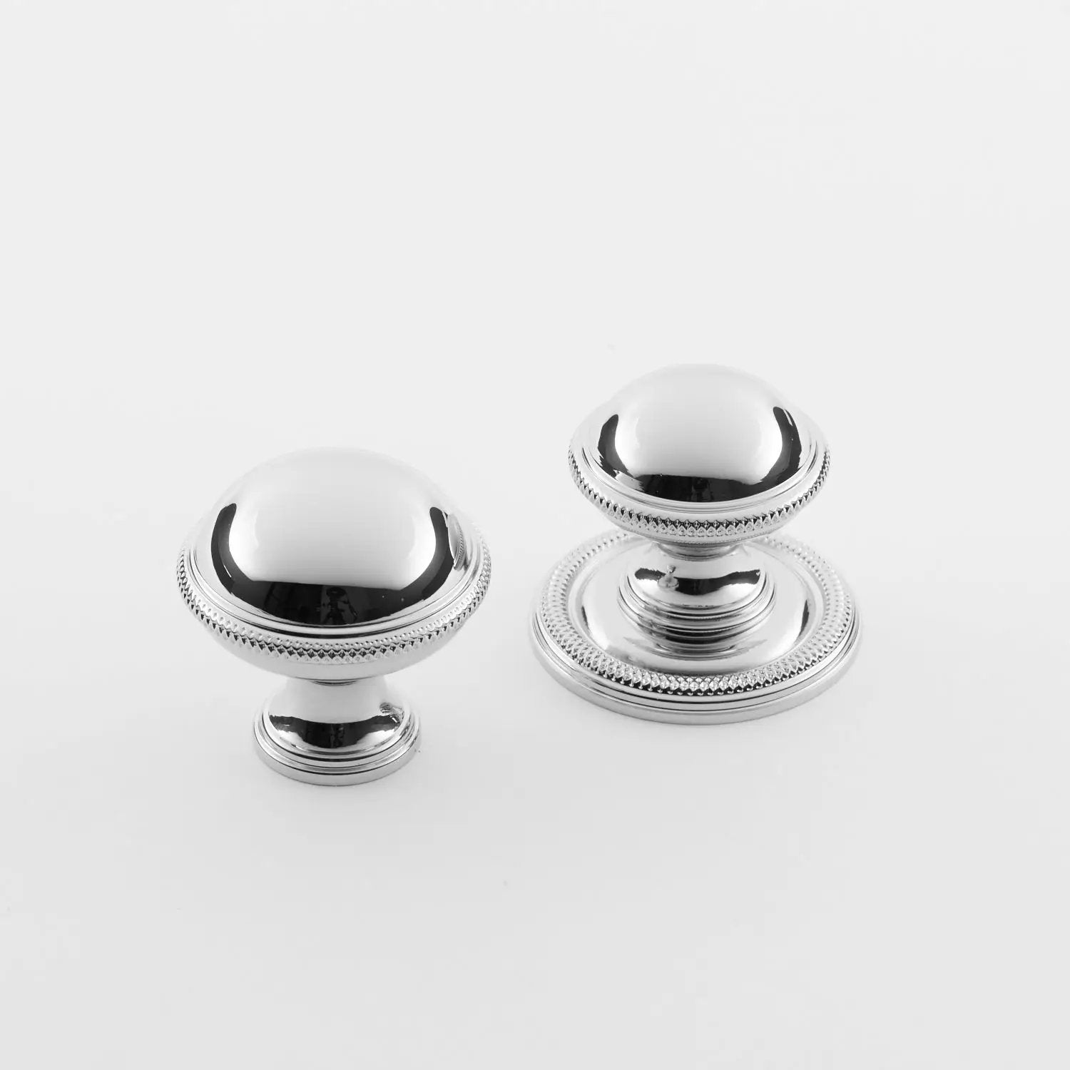 polished chrome knob