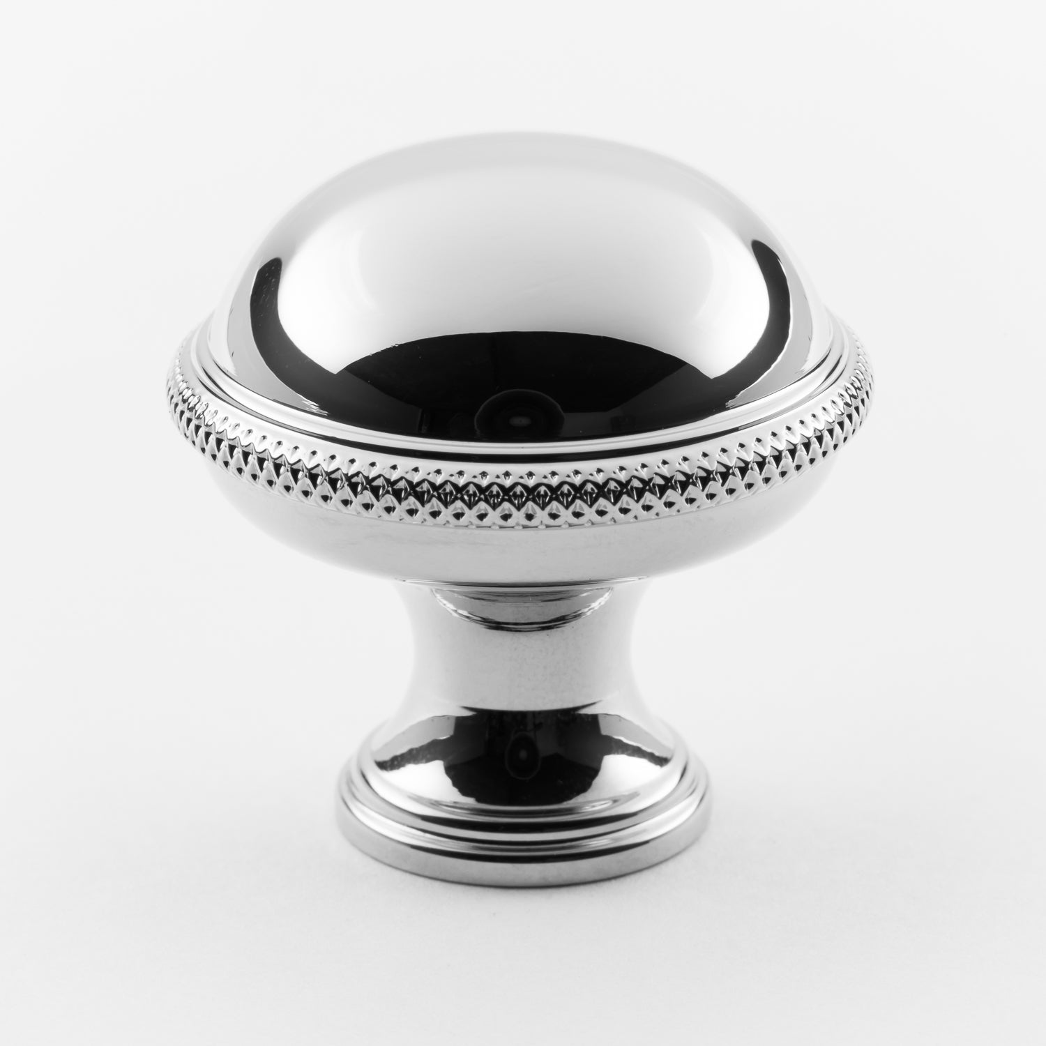 polished chrome knob