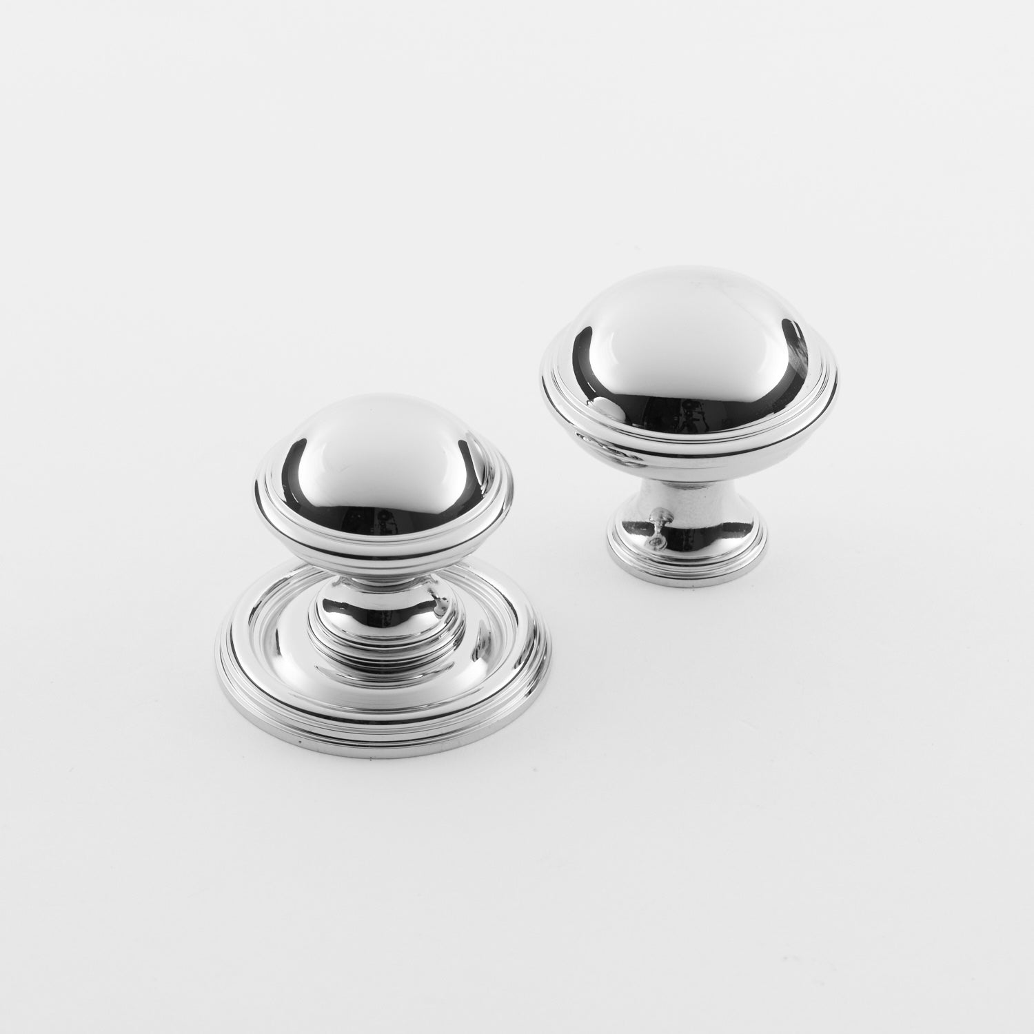 polished chrome knob