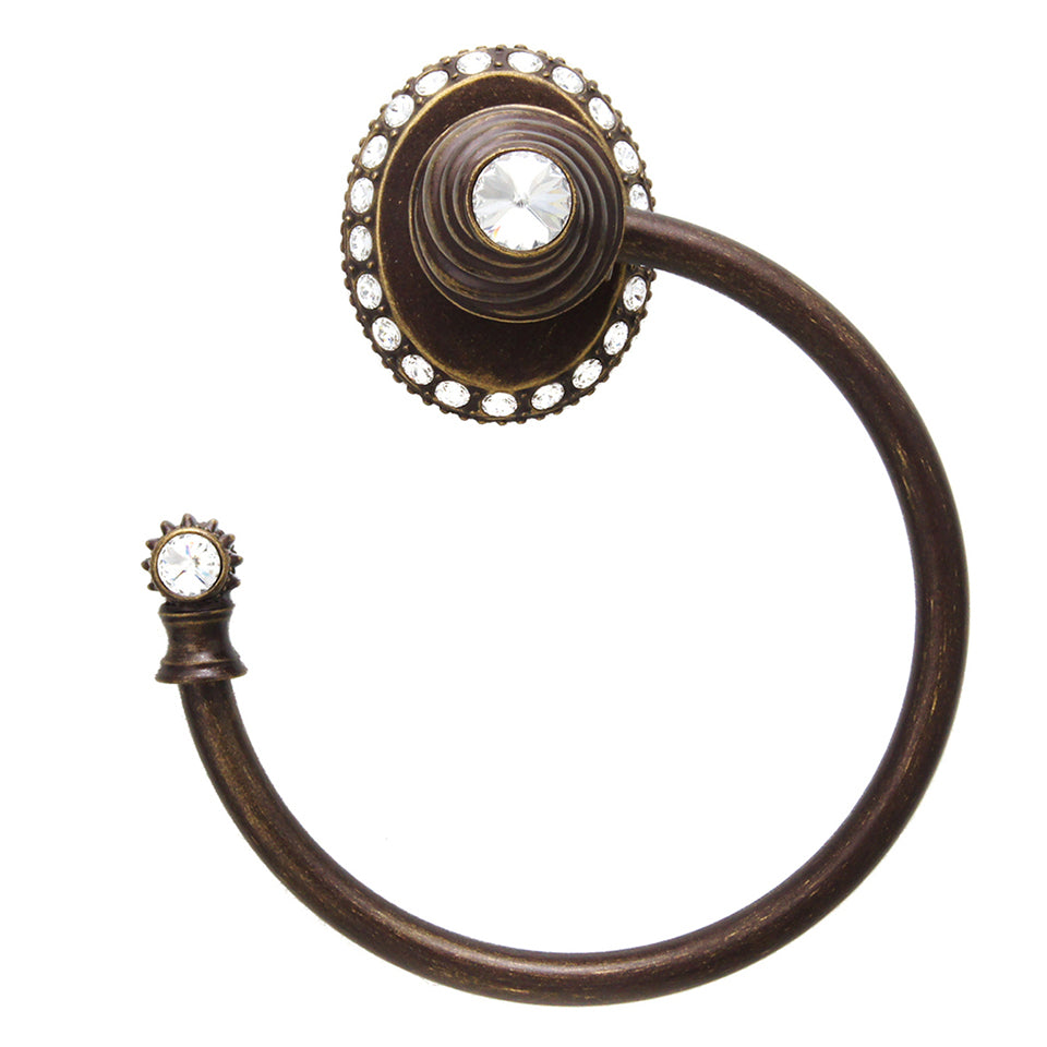 Carpe Diem Caché Ll Large Swing Towel Smooth Ring Left - Decorated with Swarovski Crystals by Carpe Diem