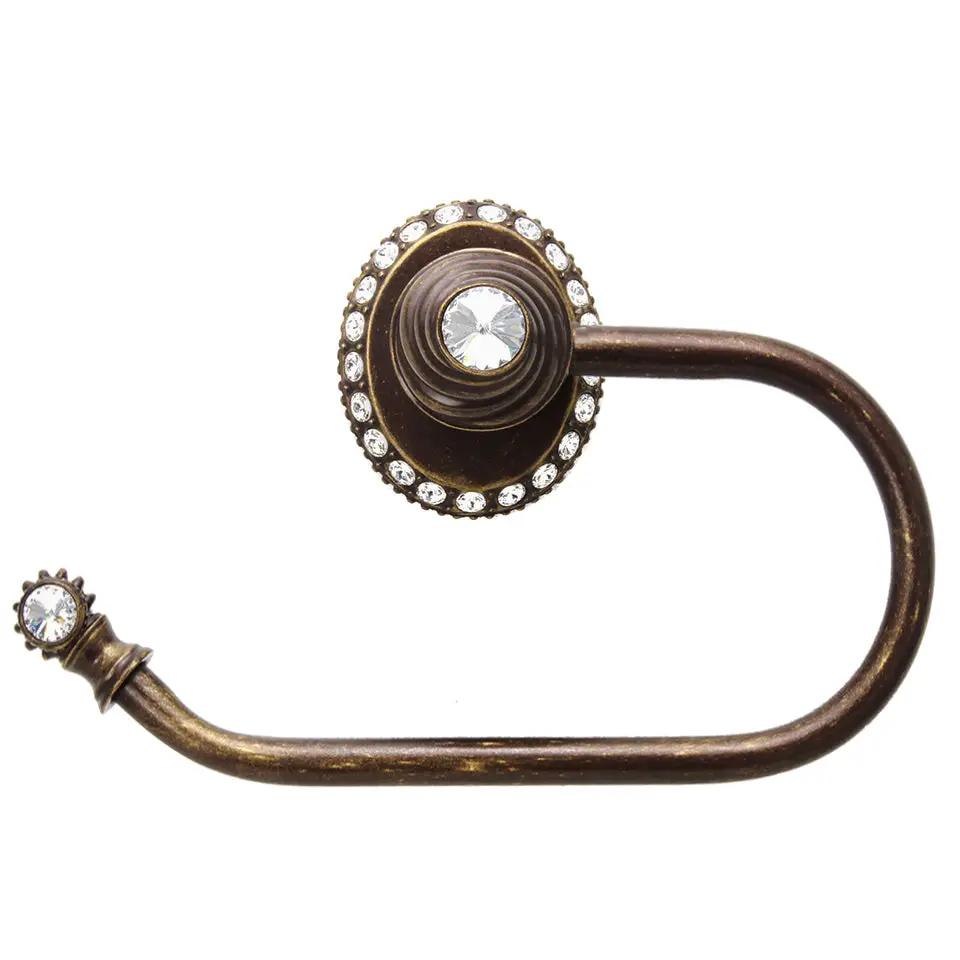 antique brass toilet paper holder
