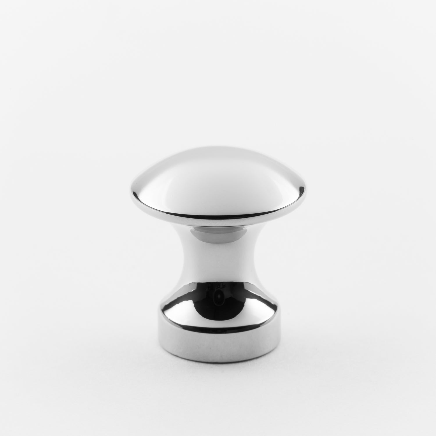 polished chrome knob