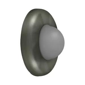 Deltana Wall Mount Convex Flush Bumper, 2-1/2" Diam. by Deltana