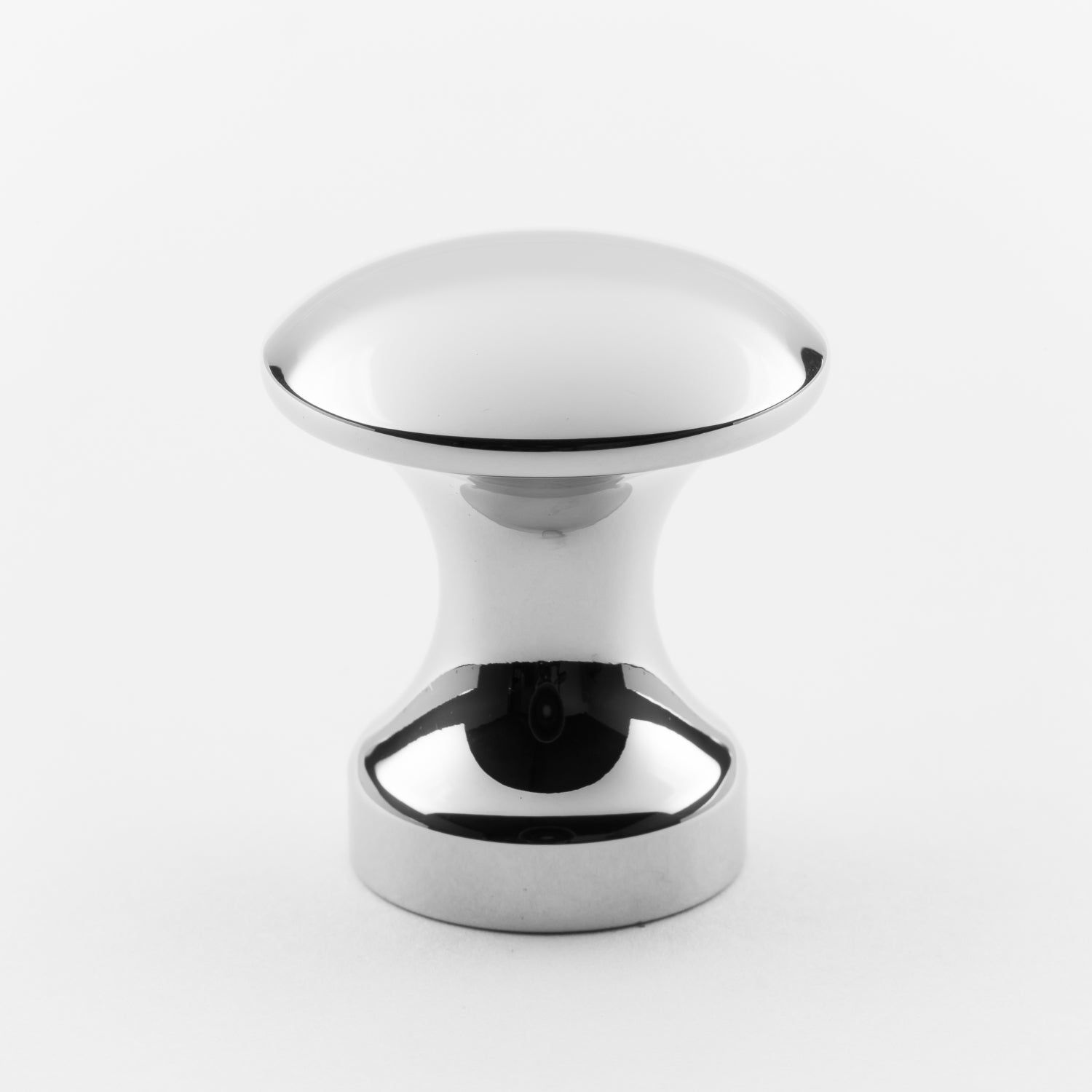 polished chrome knob