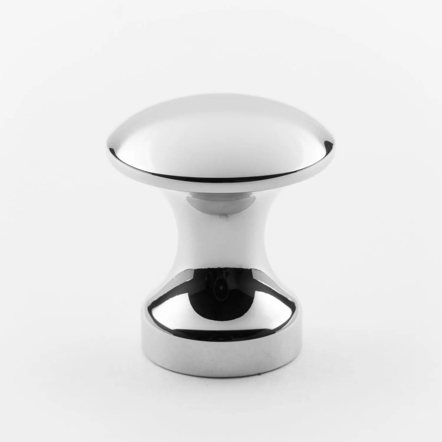 polished chrome knob