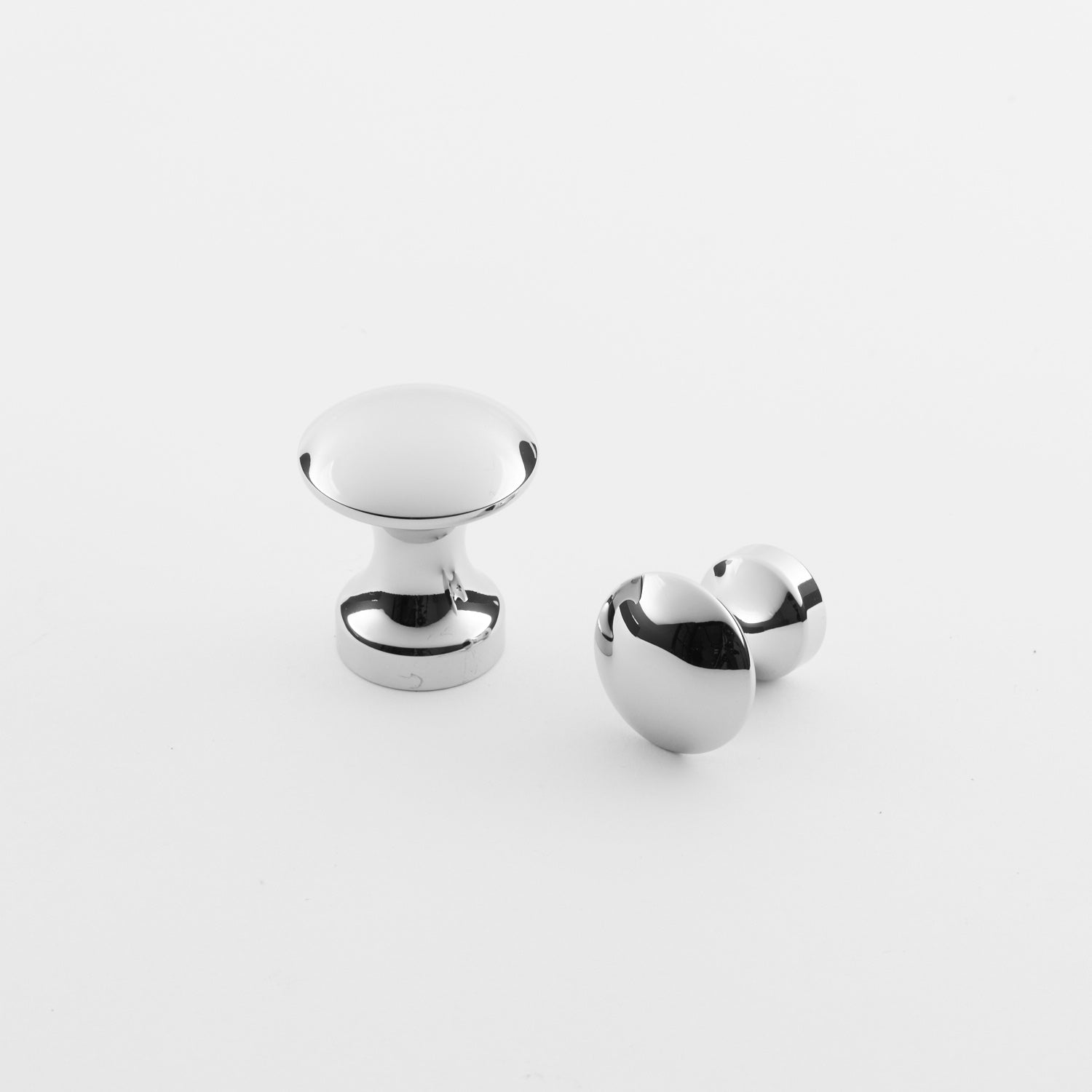 polished chrome knob