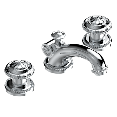 chrome polished faucet