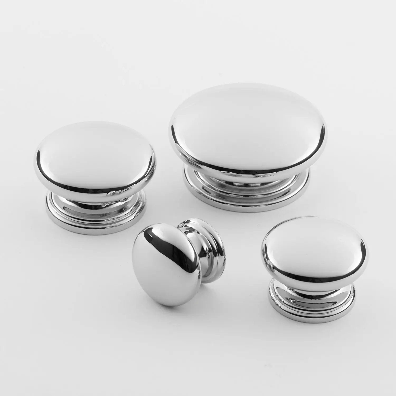 polished chrome knob